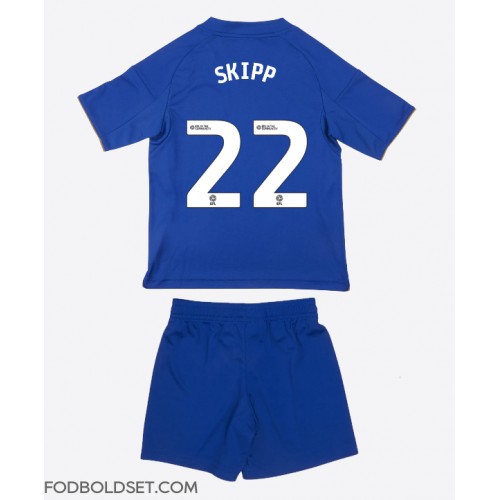 Leicester City Oliver Skipp #22 Hjemme Trøje Børn 2025-26 Kortærmet (+ Korte bukser)